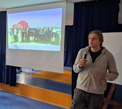 Podsumowanie mobilności w projekcie Erasmus+ - prezentacja oraz wystąpienie ucznia